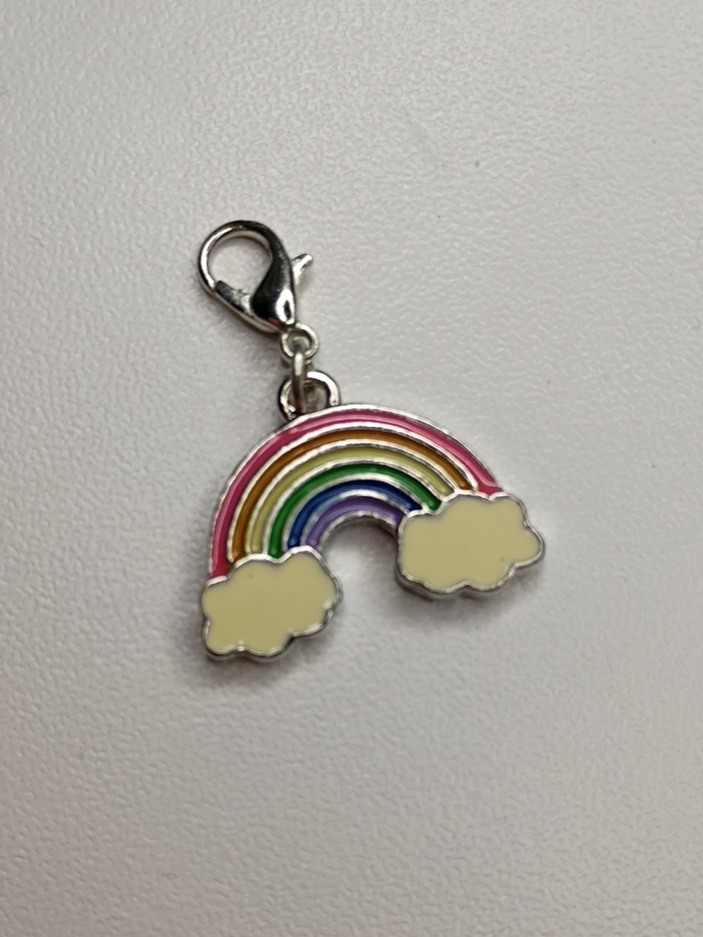 Rainbow Cloud Charm Clip-On for Kids - Multicolor